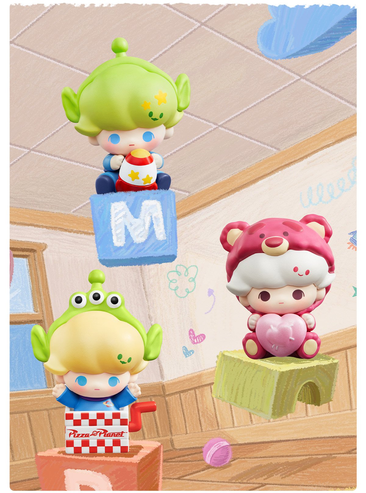 POP BEAN DIMOO WORLD × PIXAR シリーズ | ポップマート