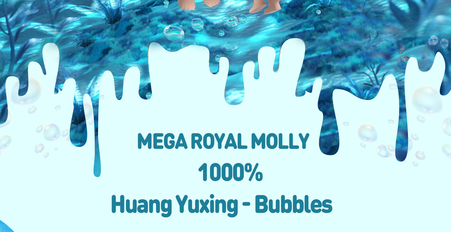 MEGA ROYAL MOLLY 1000% Huang Yuxing-Bubbles | POP MART (Singapore)