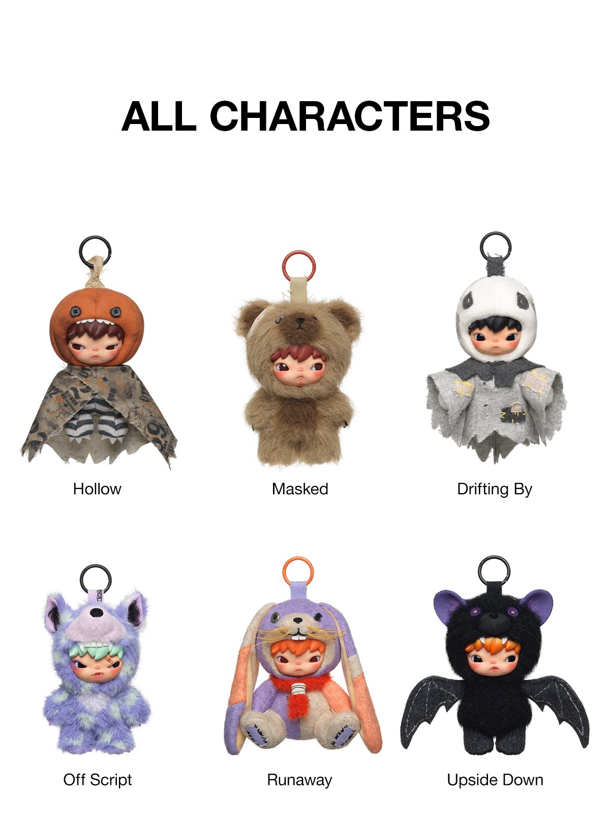 Hirono After Dark Series Plush Doll Pendant | POP MART (Singapore)