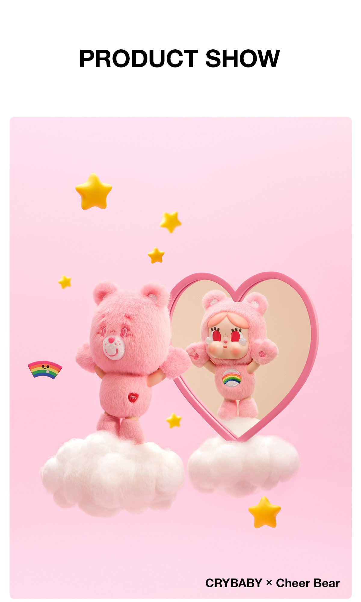 CRYBABY × Care Bears Series - Vinyl Plush Pendant Blind Box | POP