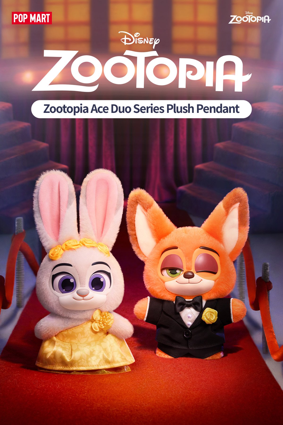 Zootopia Ace Duo シリーズ ぬいぐるみキーホルダー | ポップマート