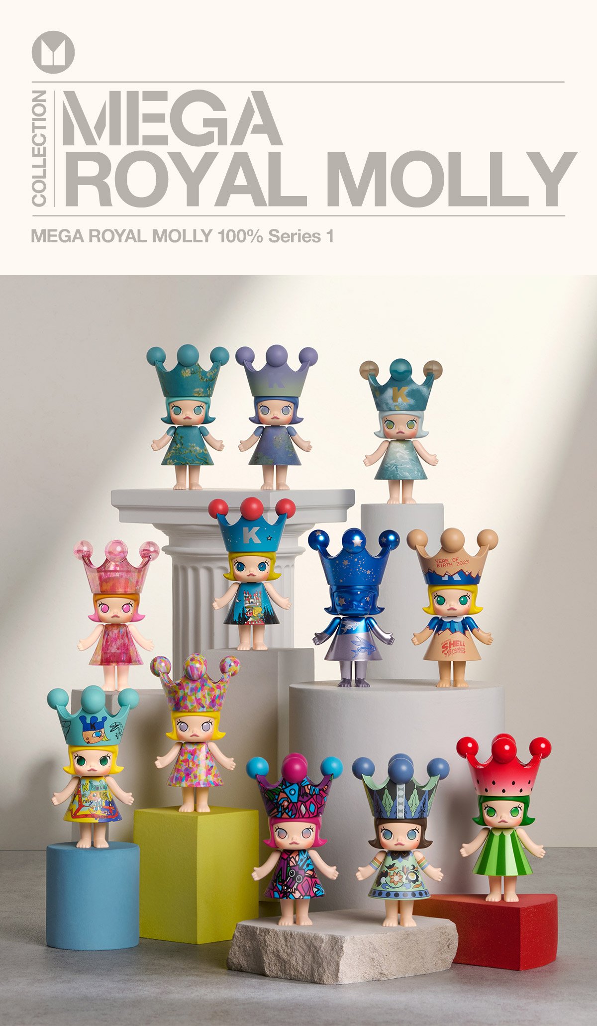 MEGA ROYAL MOLLY 100% シリーズ1 フィギュア | ポップマート