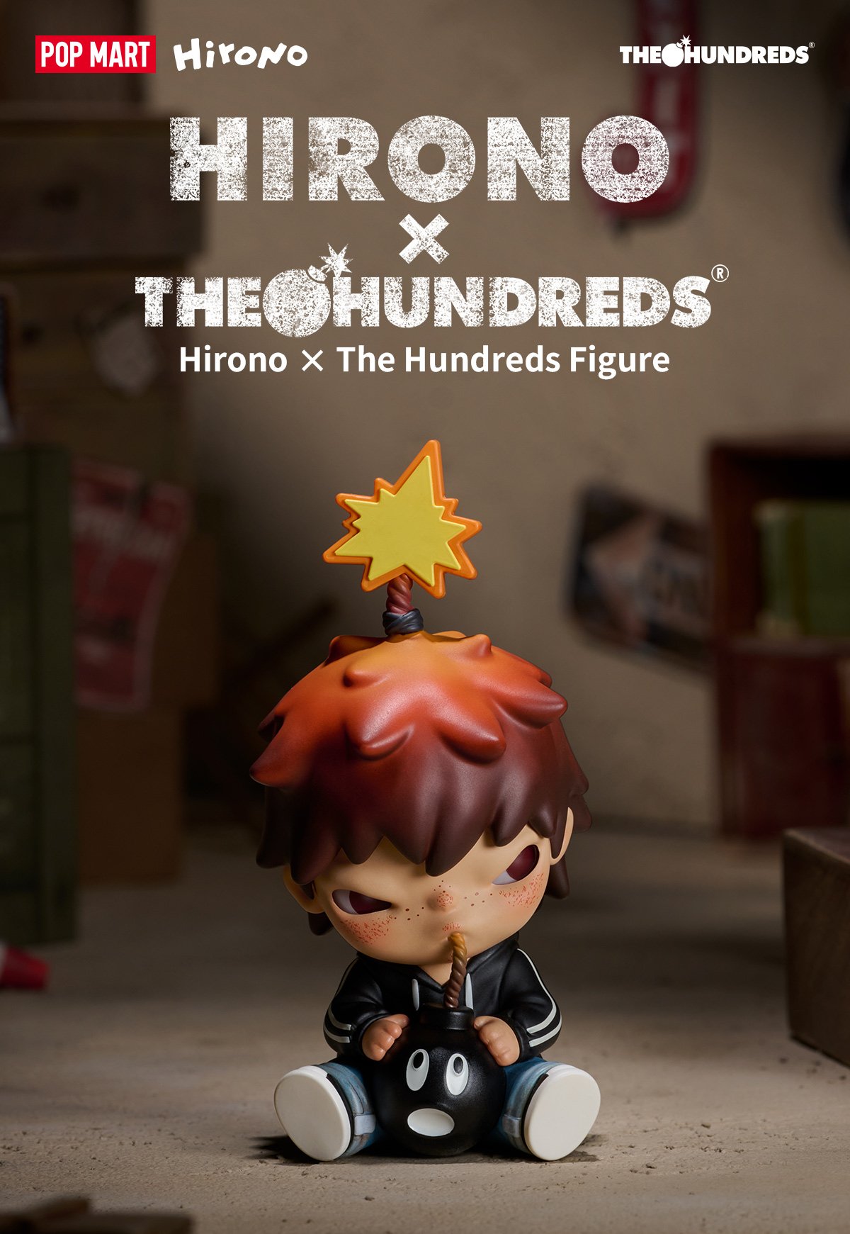 Hirono × The Hundreds フィギュア | ポップマート
