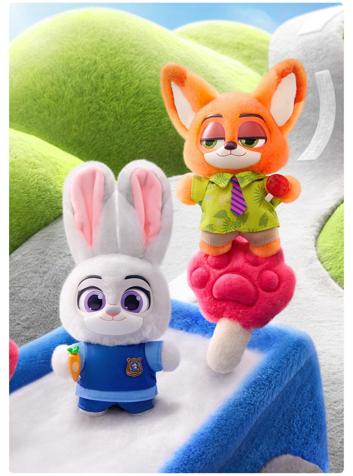 Zootopia Ace Duo シリーズ ぬいぐるみキーホルダー | ポップマート
