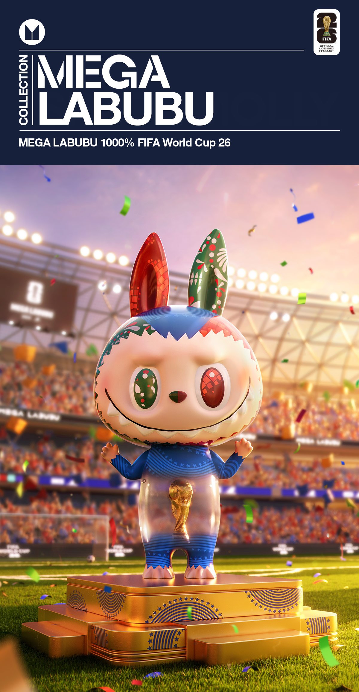 ​未開封 MEGA LABUBU 1000% FIFA World Cup 26 MEGA LABUBU 1000% FIFA World Cup 26 | POP MART (Philippines)