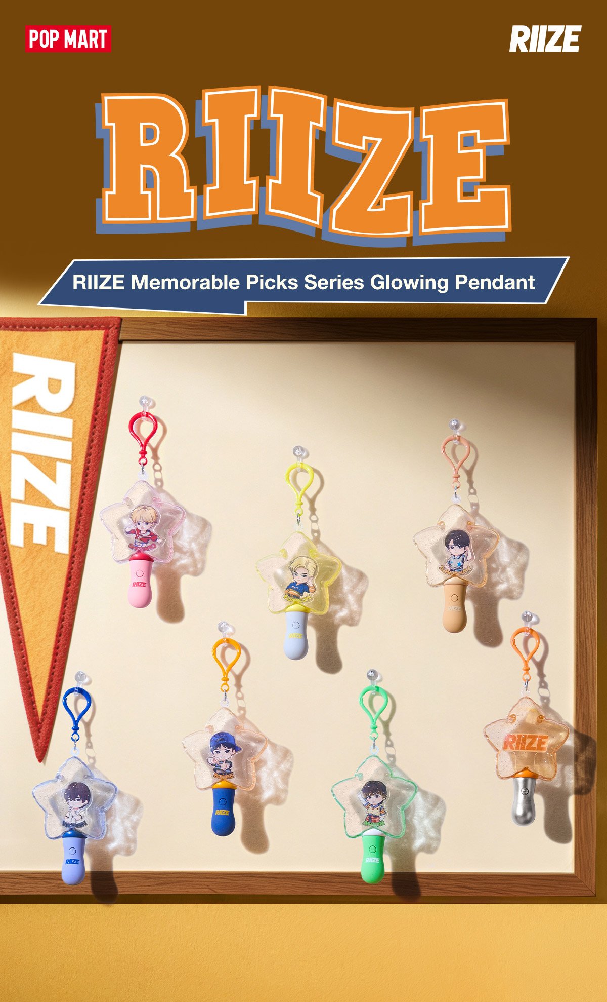 RIIZE Memorable Picks Series Glowing Pendant | POP MART (Philippines)