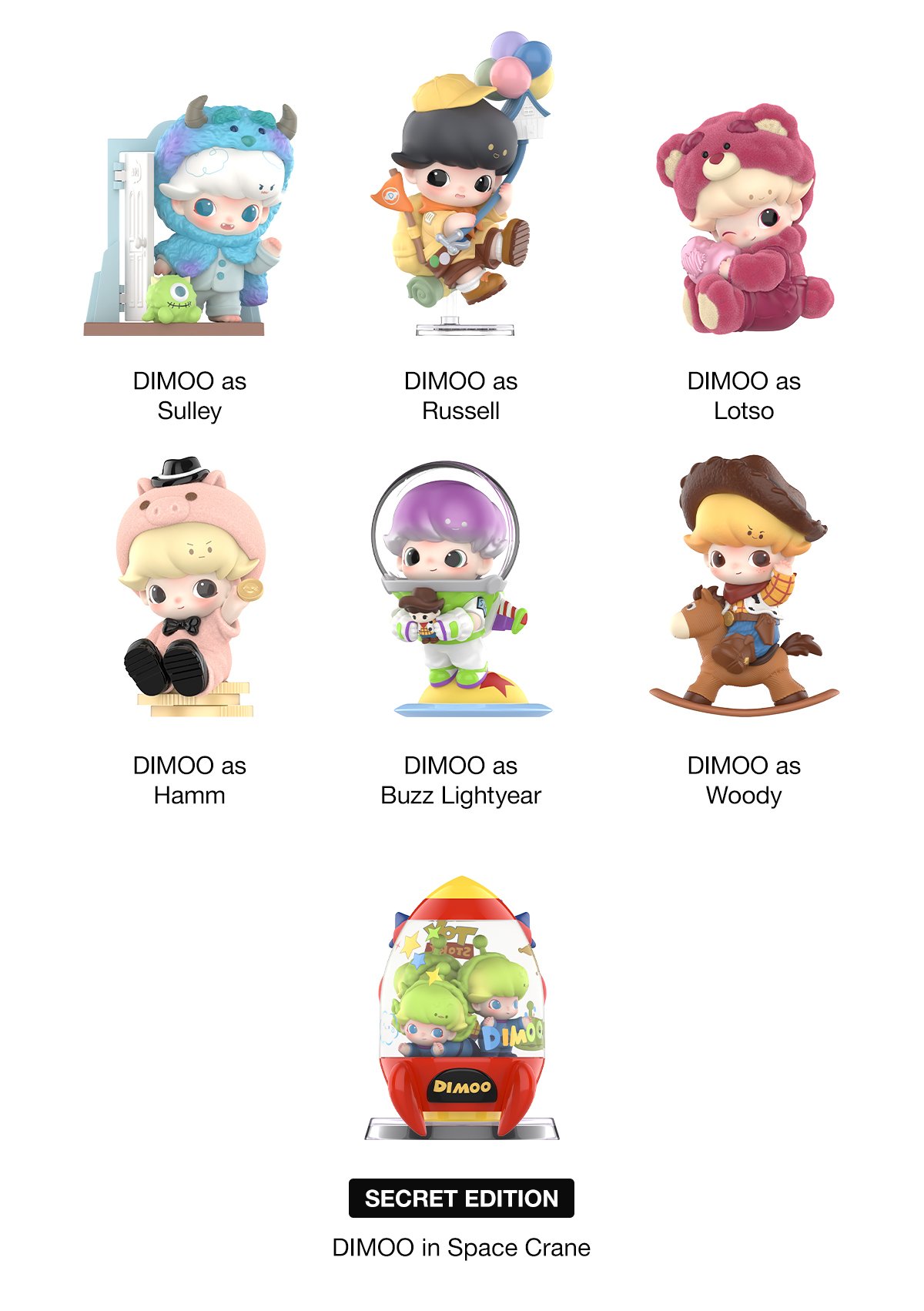 DIMOO WORLD × PIXAR Series Figures | POP MART (Singapore)