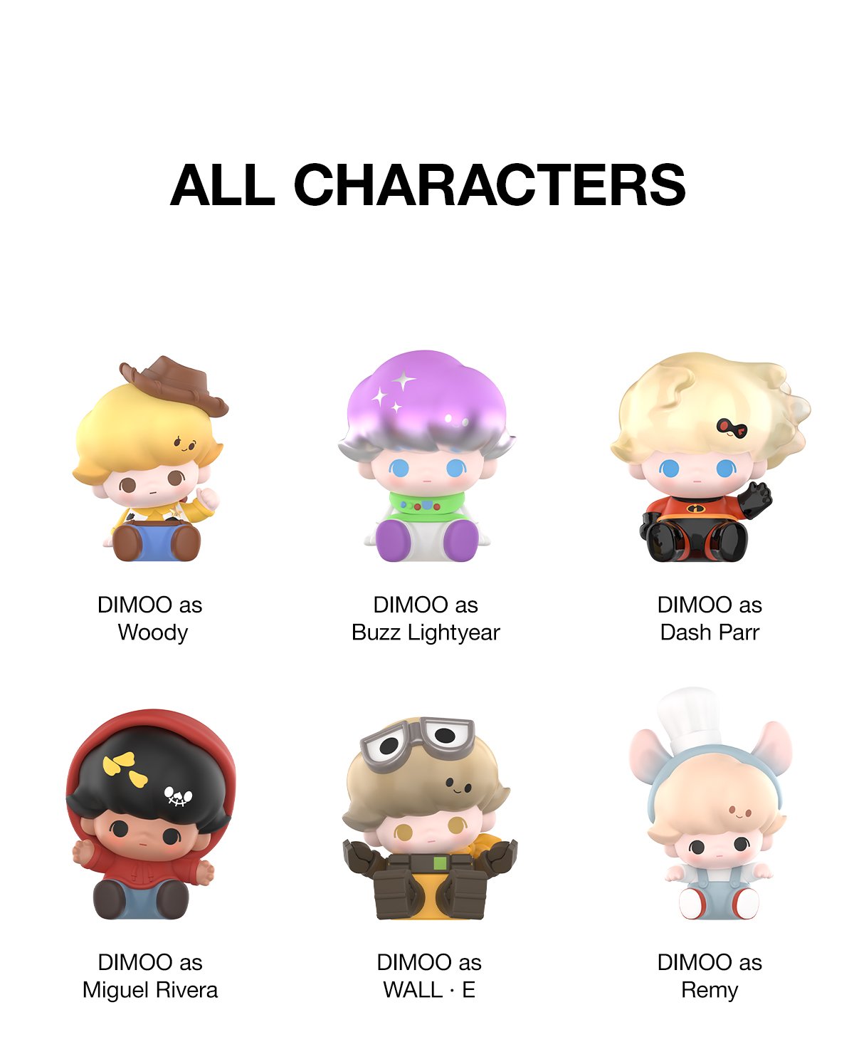 POP BEAN DIMOO WORLD × PIXAR Series | POP MART (Singapore)
