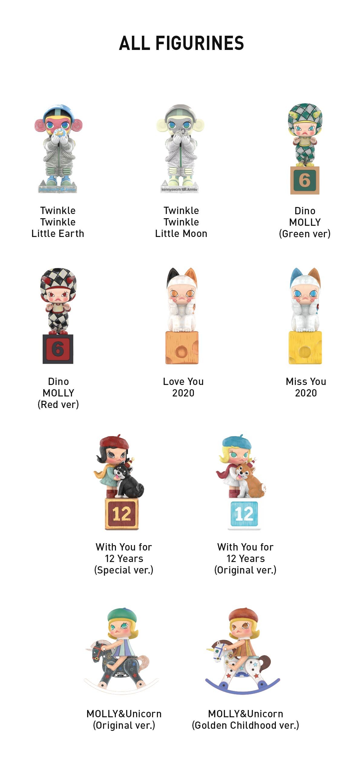 MOLLY Anniversary Statues Classical Retro Series Figures | ポップ