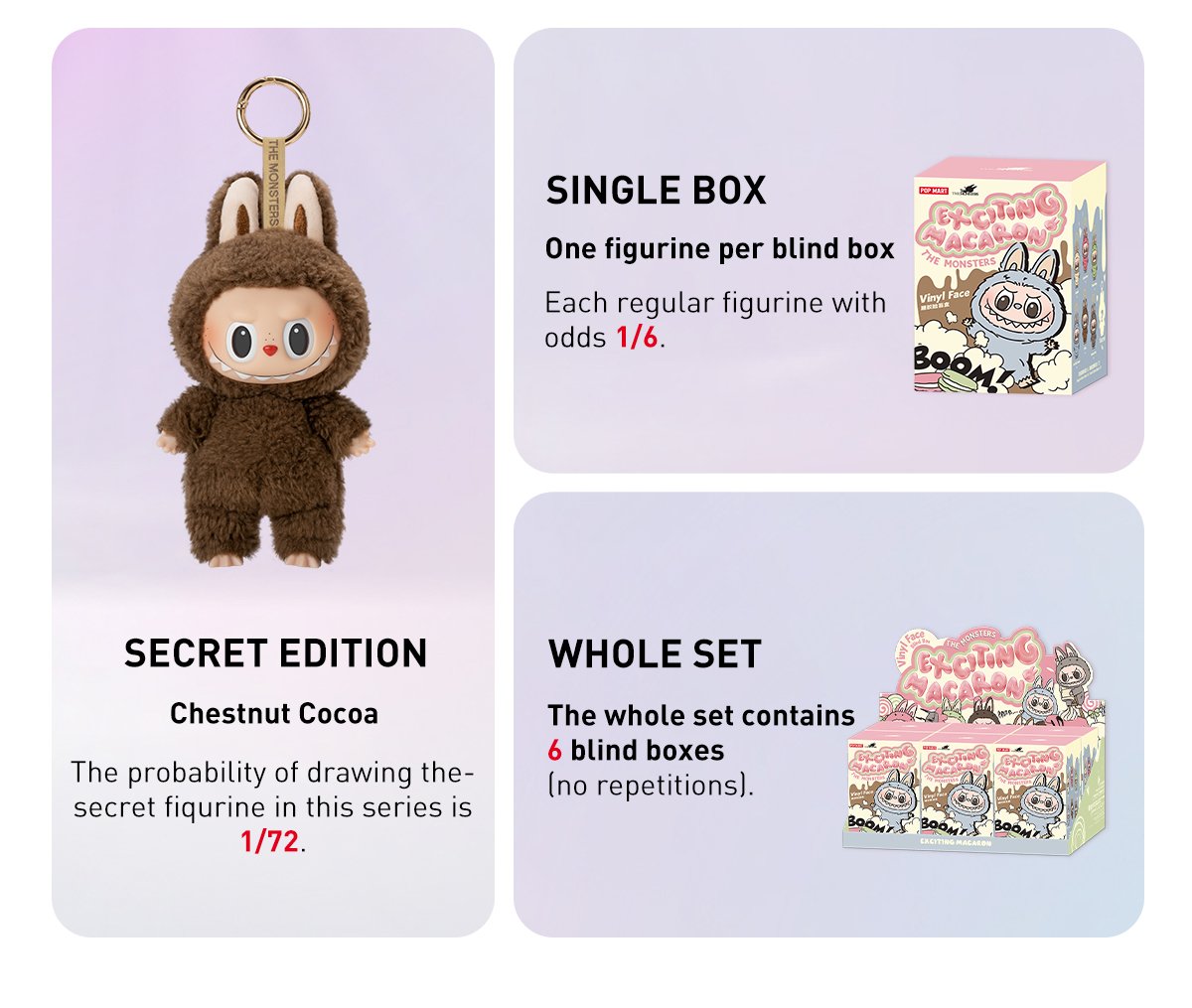 THE MONSTERS - Exciting Macaron Vinyl Face Blind Box | POP MART
