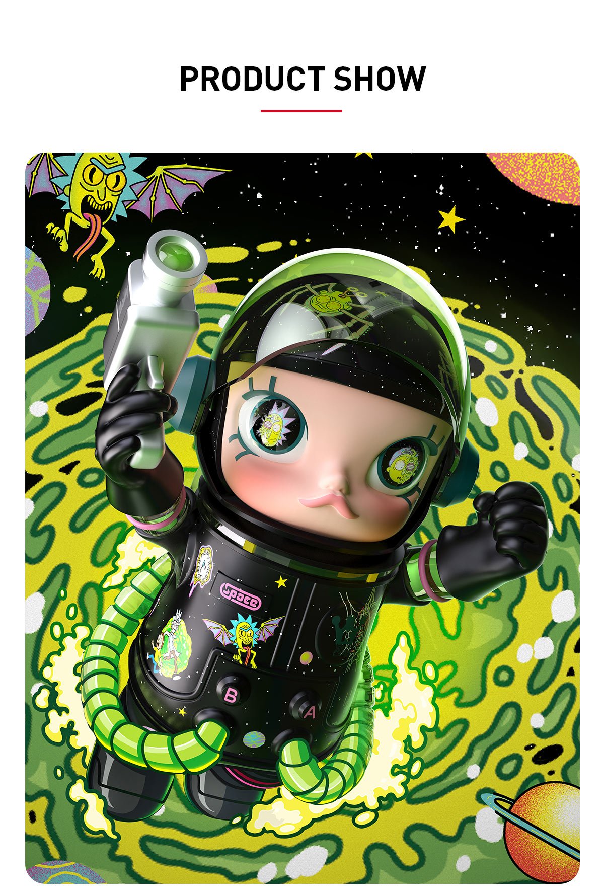 MEGA SPACE MOLLY 1000% Rick and Morty | POP MART (Malaysia)