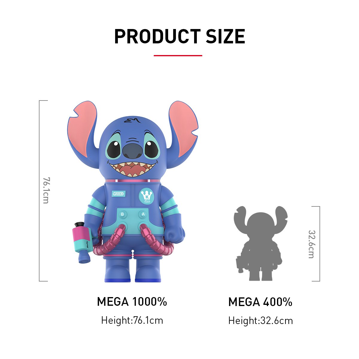 MEGA SPACE MOLLY 1000% Stitch | POP MART (Australia)