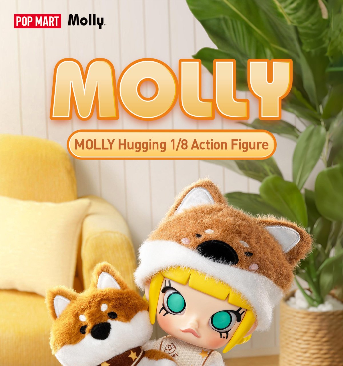 MOLLY Hugging 1/8 Action Figure | ポップマート