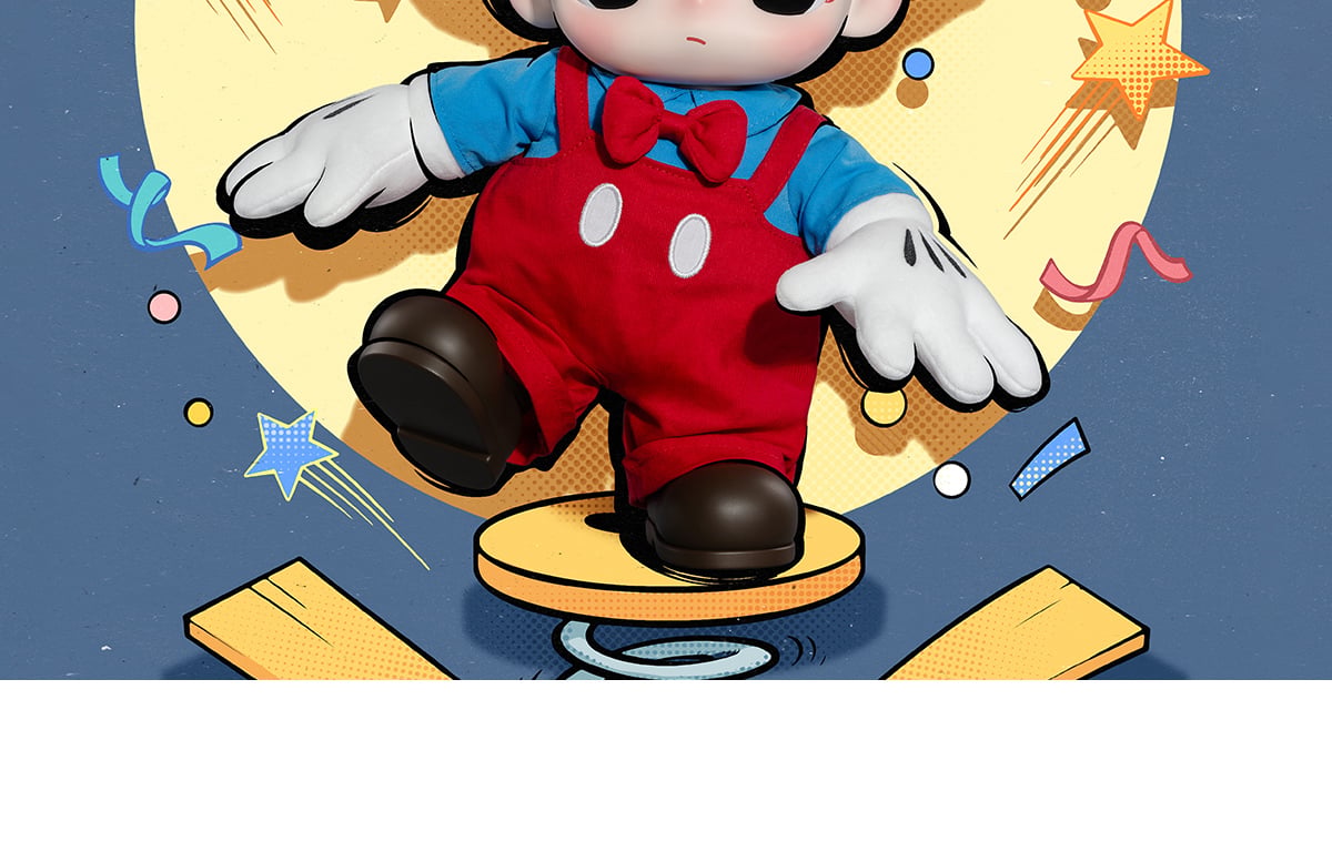 POPMART DIMOO Mickey ぬいぐるみバッグ DIMOO WORLD × DISNEY Series