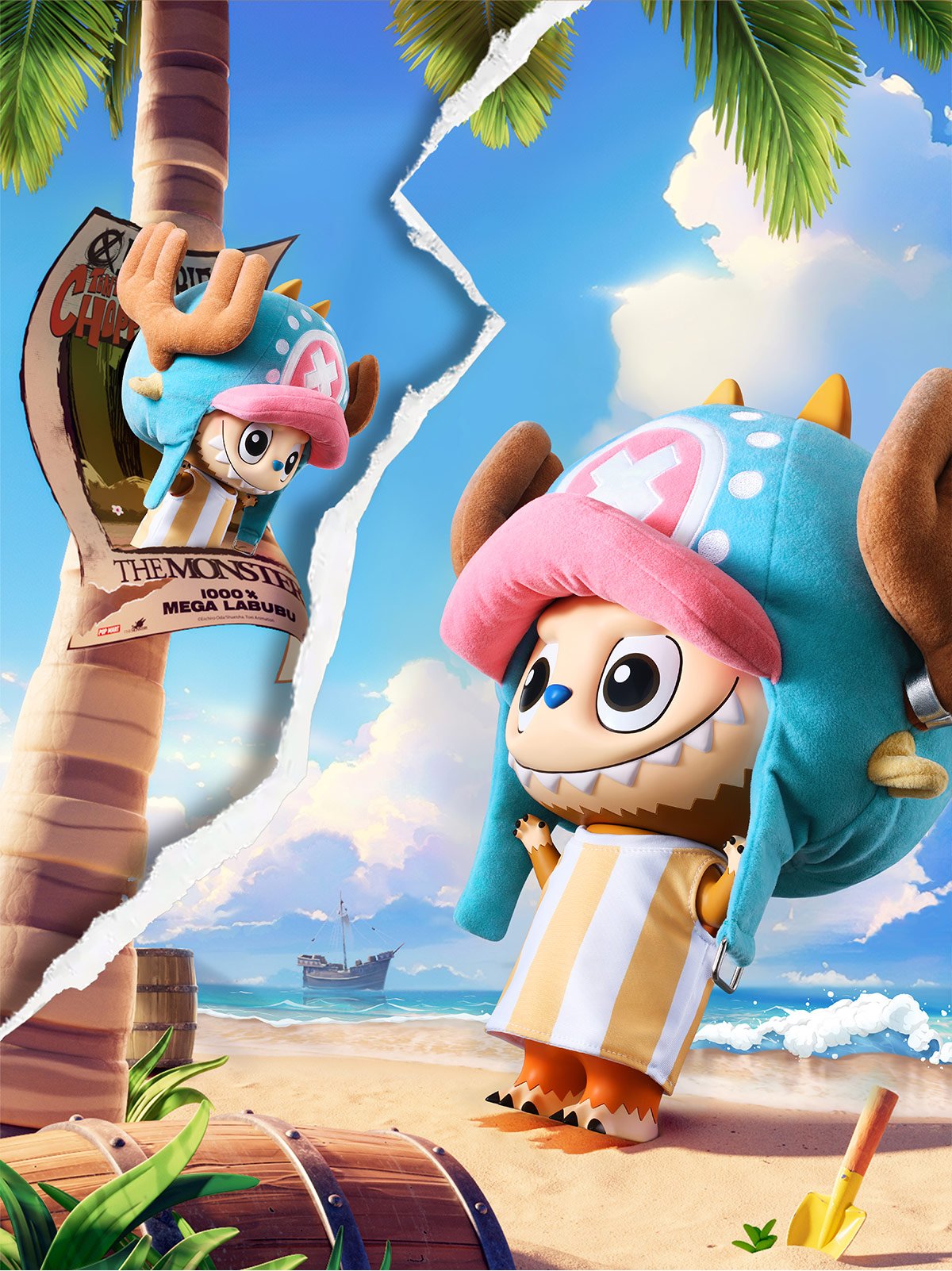 正規品POPMART MEGA LABUBU トニートニー・チョッパー 400% MEGA LABUBU 400% TONY TONY CHOPPER | POP MART (Australia)