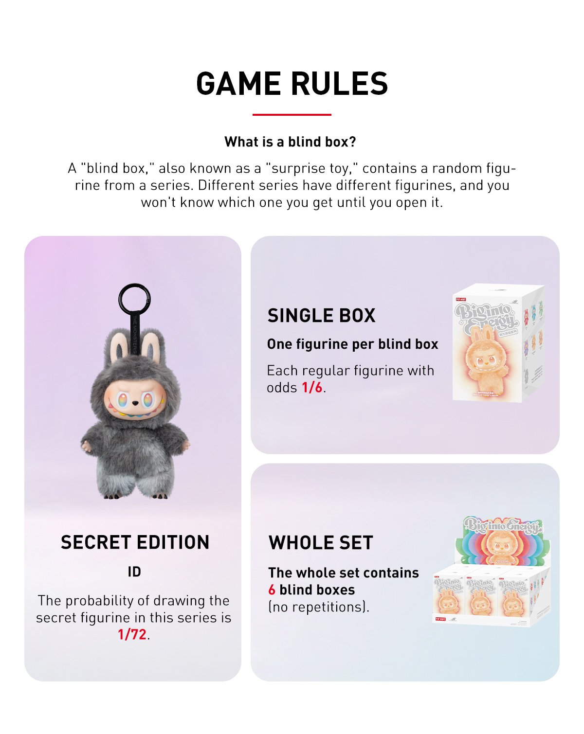 THE MONSTERS Big into Energy Series-Vinyl Plush Pendant Blind Box