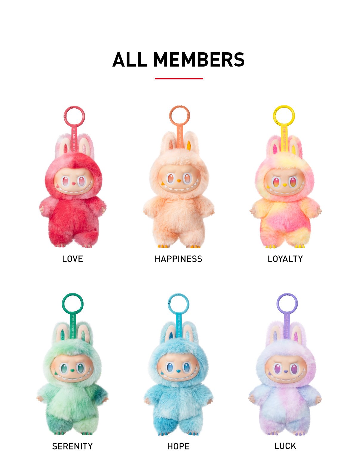 THE MONSTERS Big into Energy Series-Vinyl Plush Pendant Blind Box