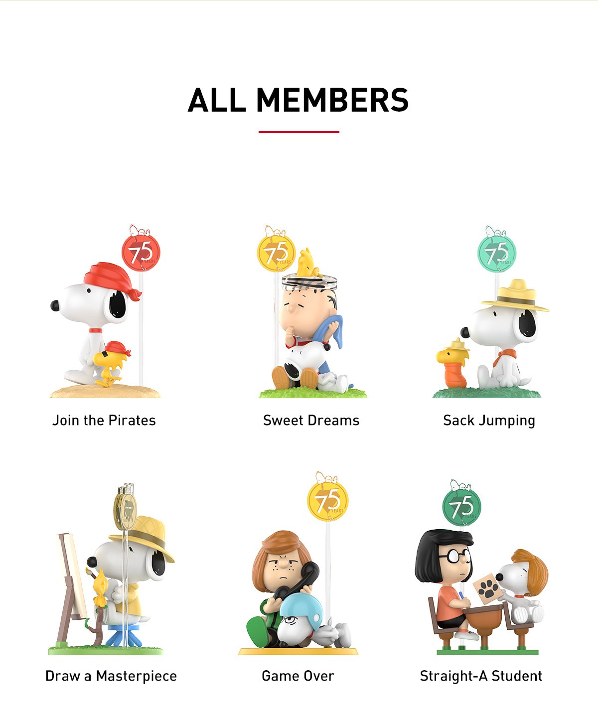 Peanuts 75th Anniversary スヌーピー コミック ライフ シリーズ | POP