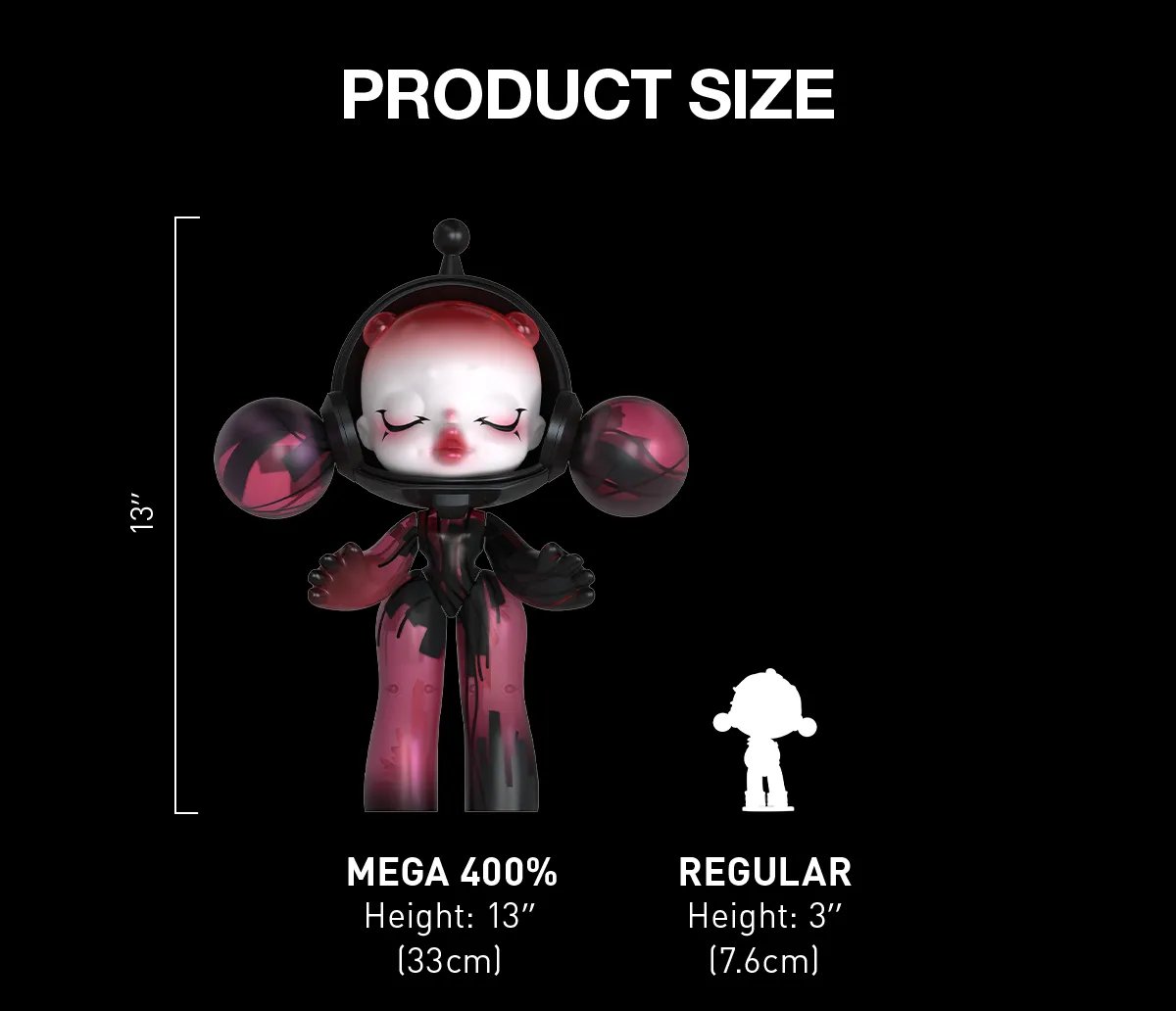 MEGA α SKULLPANDA 400% Red Crystal | POP MART (Japan)