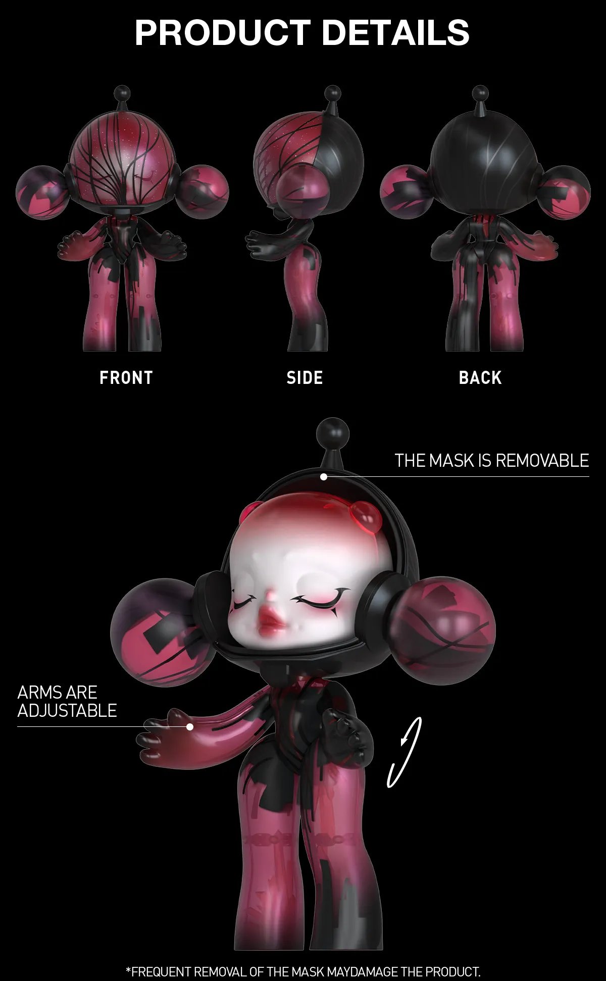 MEGA α SKULLPANDA 400% Red Crystal | POP MART (Japan)