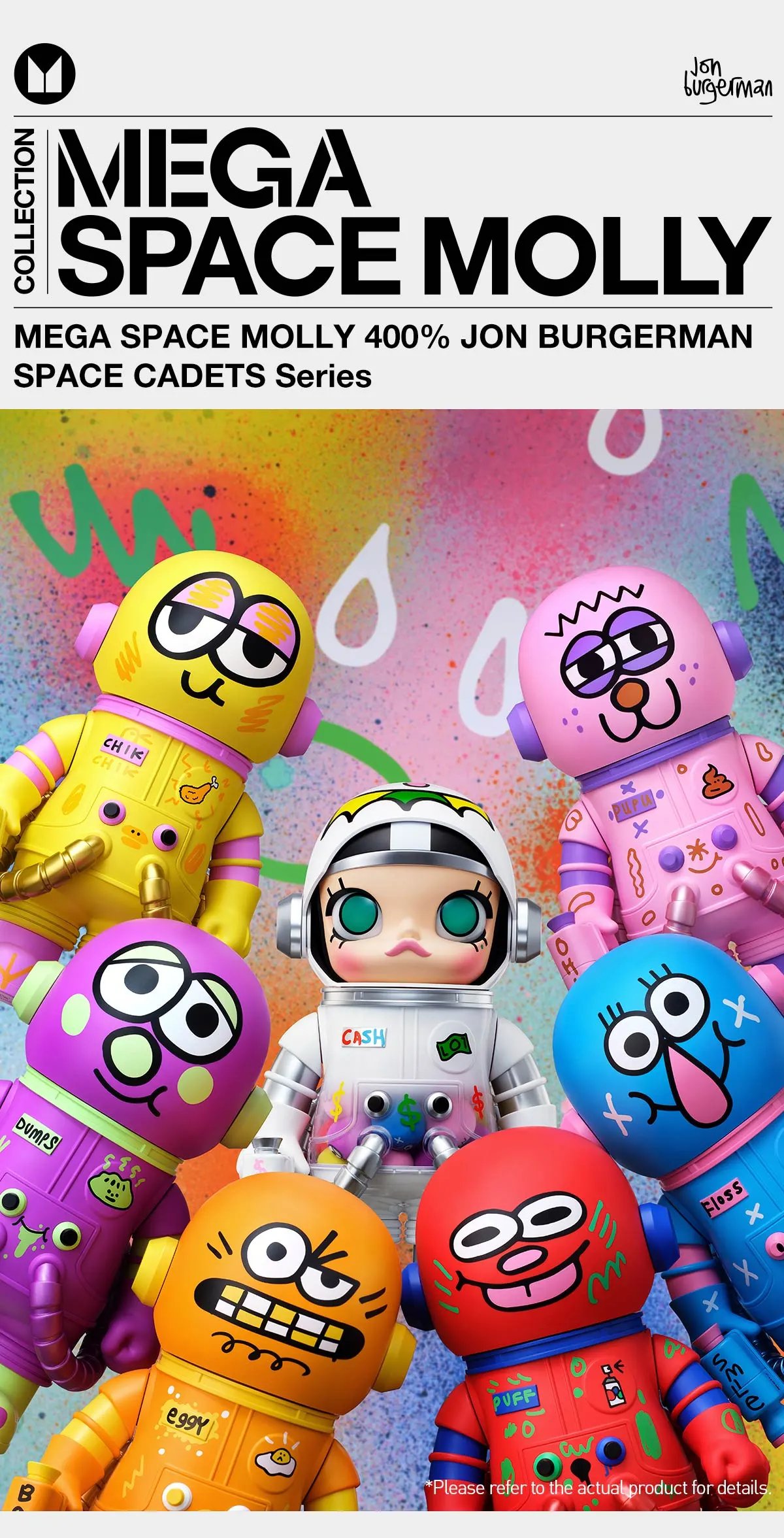 MEGA SPACE MOLLY 400% JON BURGERMAN SPACE CADETS シリーズ | ポップ