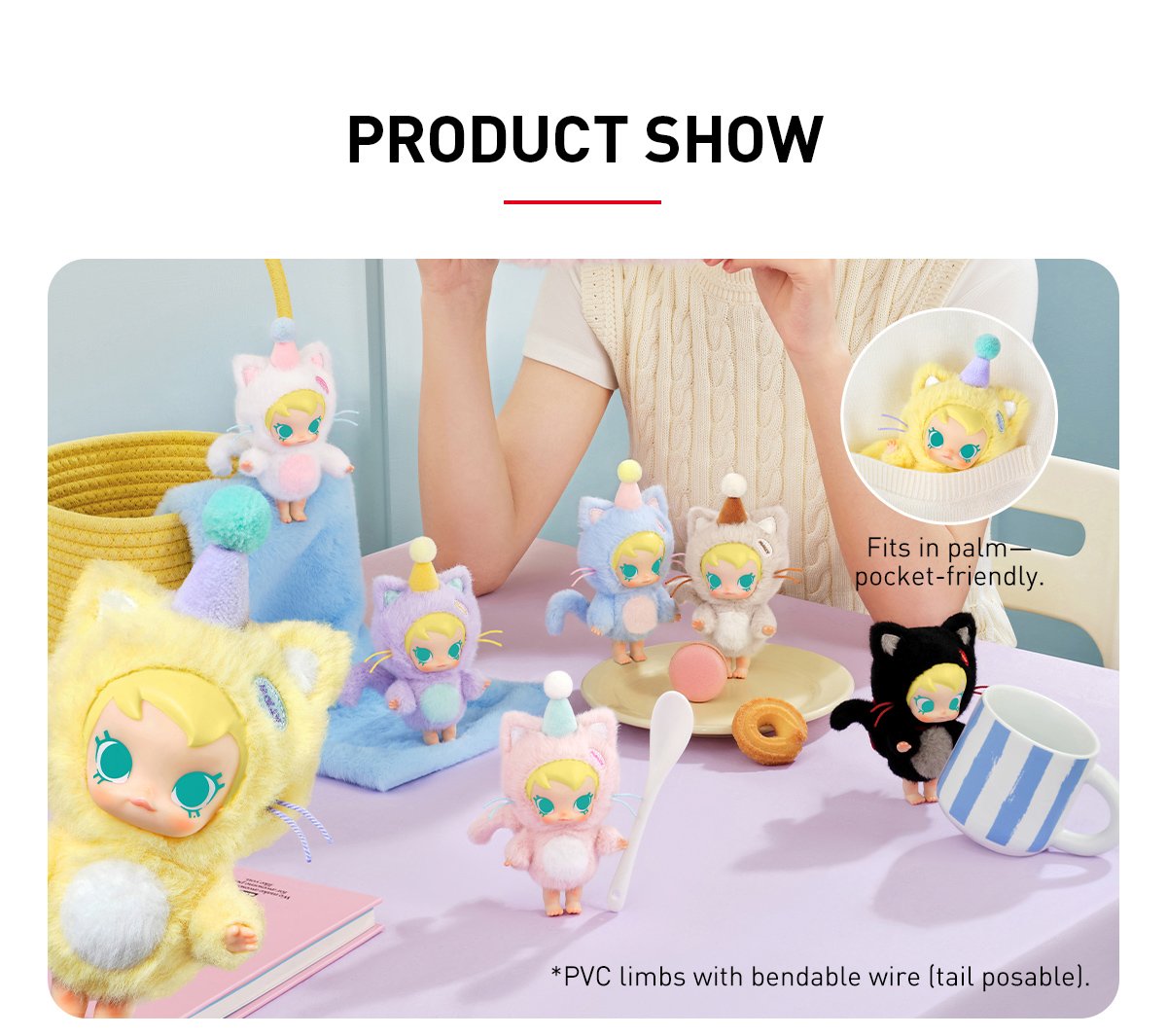 Baby Molly Pocket Friends シリーズ ぬいぐるみペンダント | POP MART