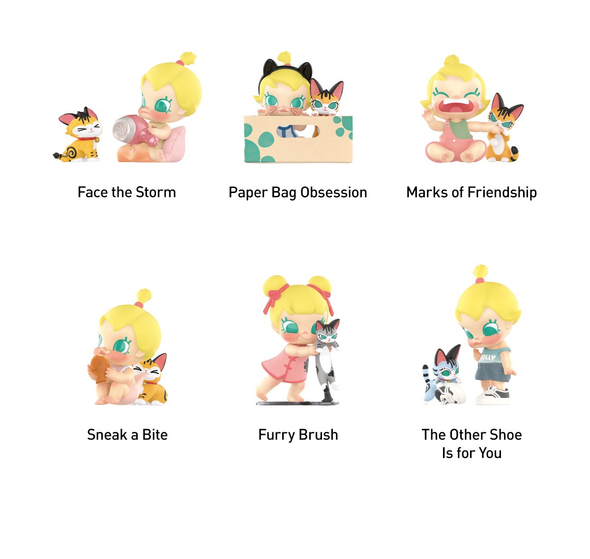 Baby Molly & Baby Tabby Series Figures | POP MART (Singapore)