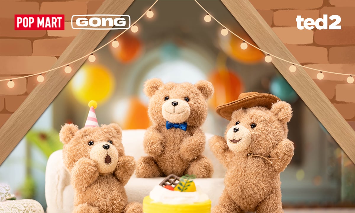 Ted2 Teddy Bear アクションぬいぐるみペンダント シリーズ | POP MART