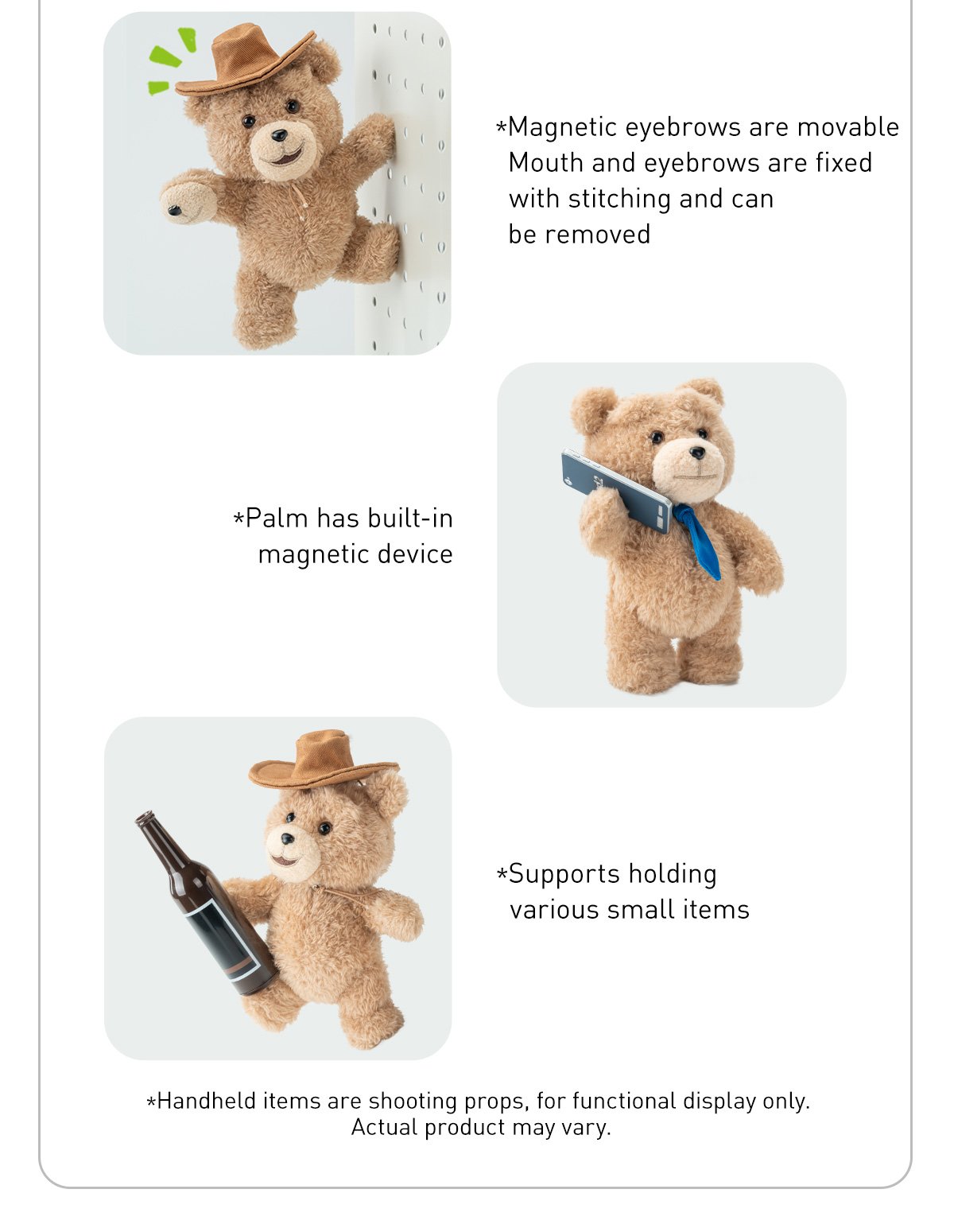 Ted2 Teddy Bear アクションぬいぐるみペンダント シリーズ | ポップマート