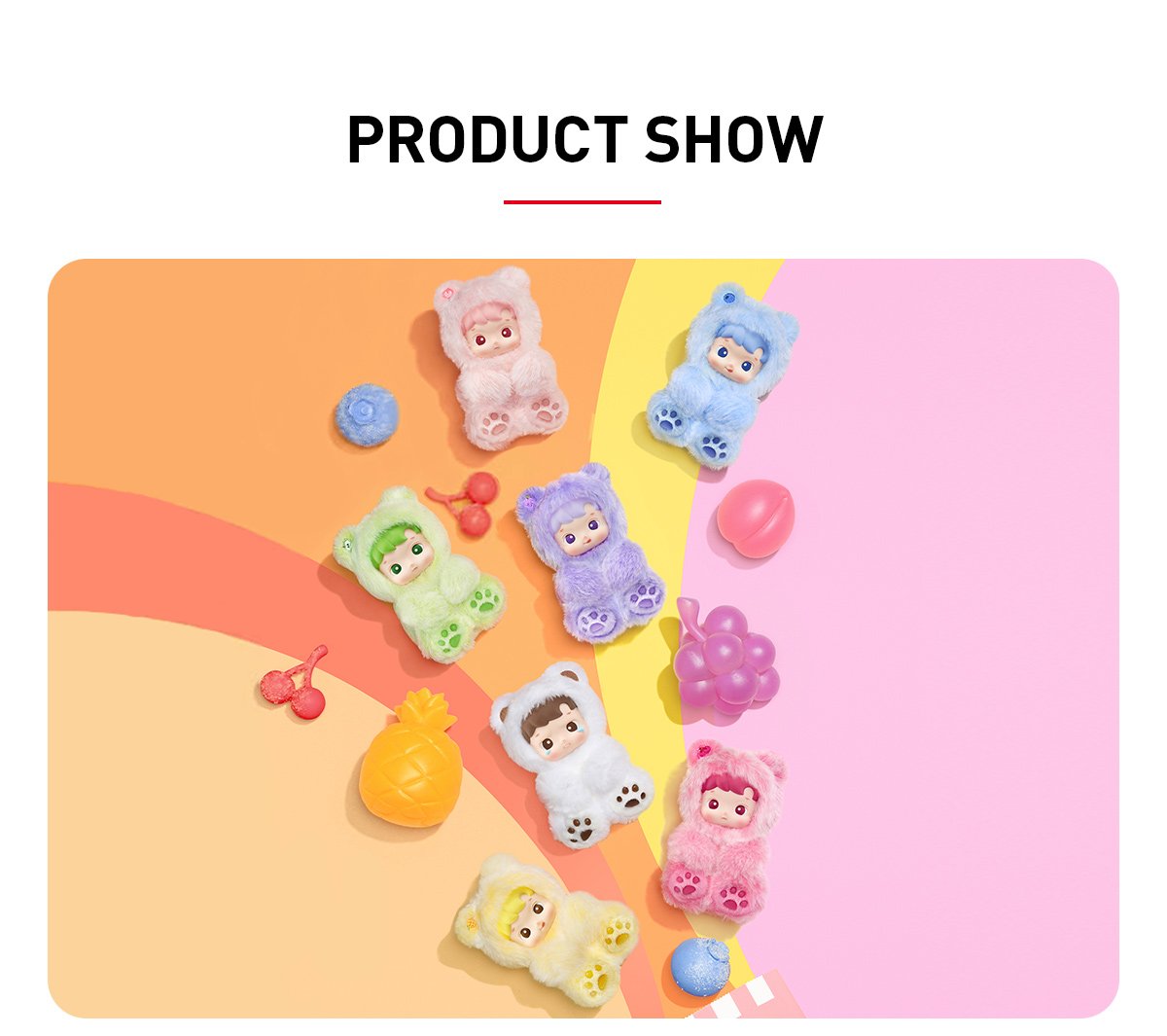 HACIPUPU Gummy Bear シリーズ ぬいぐるみペンダント | POP MART (Japan)