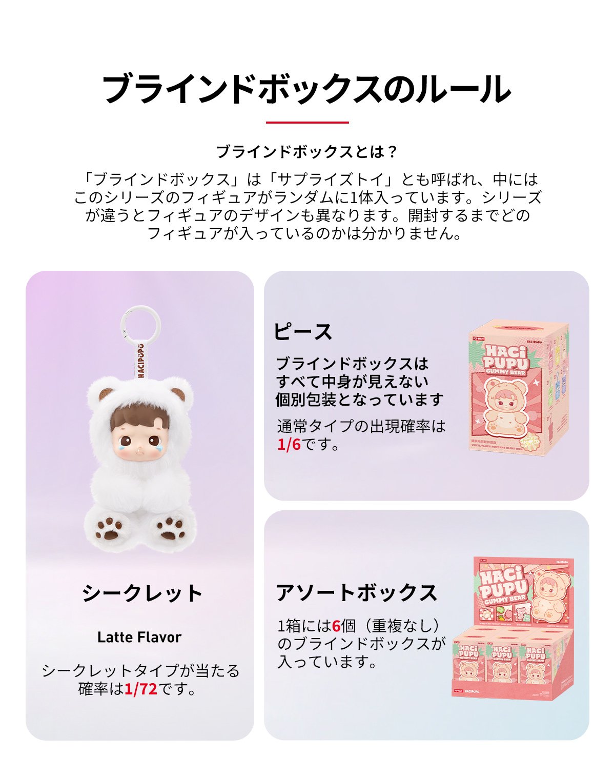 HACIPUPU Gummy Bear シリーズ ぬいぐるみペンダント | ポップマート