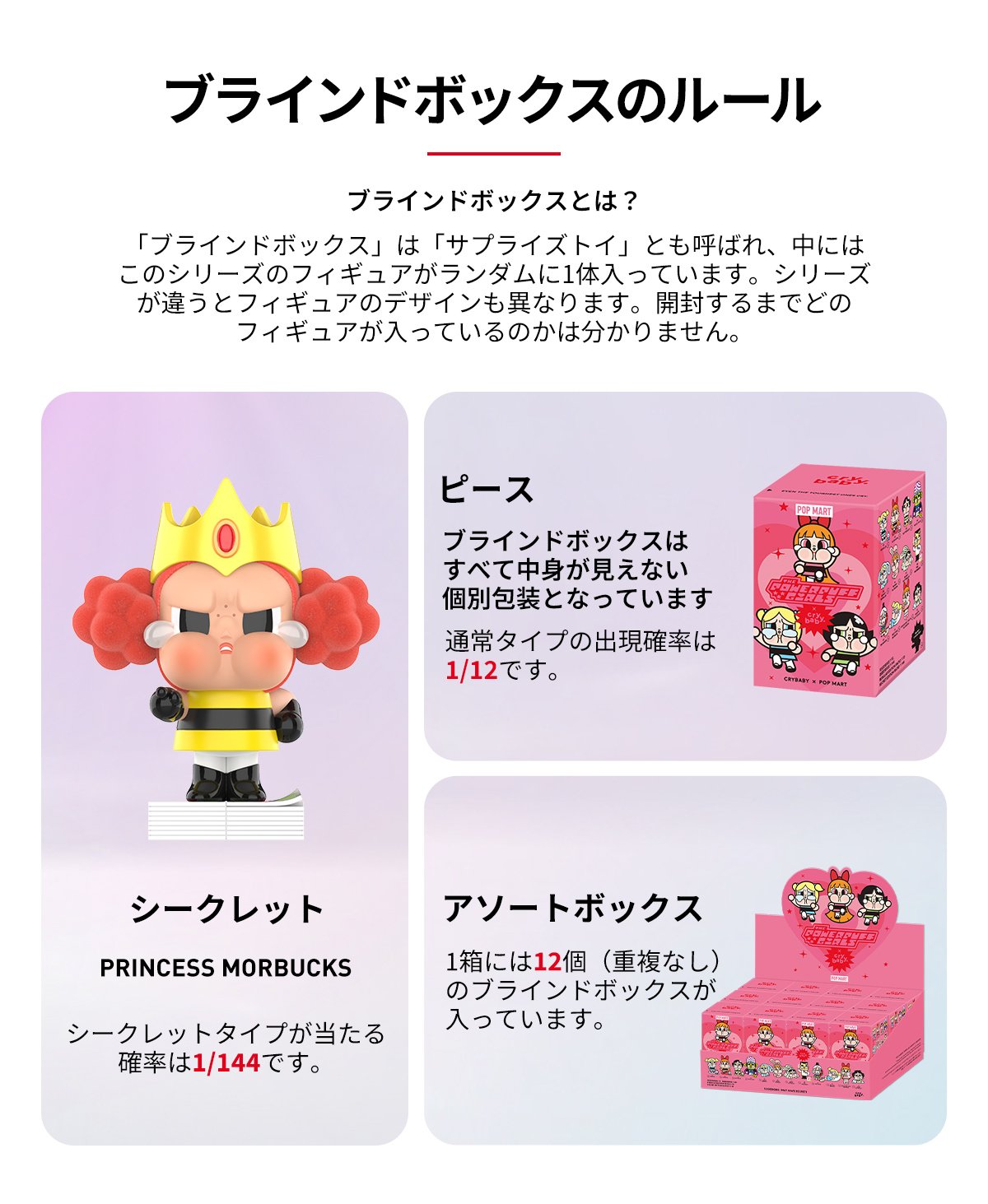 CRYBABY × パワーパフ ガールズ シリーズ | POP MART (Japan)