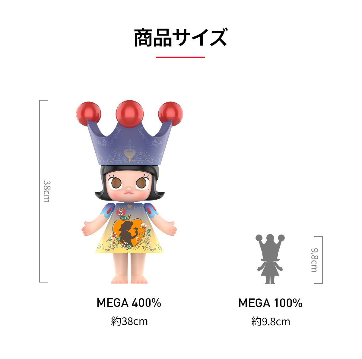 MEGA ROYAL MOLLY 400% Snow White | ポップマート