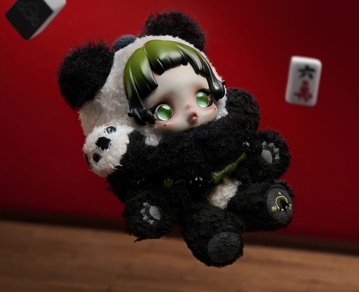 SKULLPANDA Lazy Panda ぬいぐるみペンダント | ポップマート