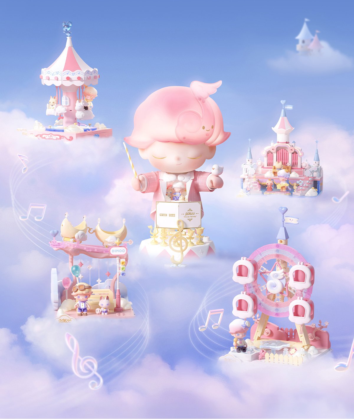 DIMOO Dream Melody シリーズブロックフィギュア | ポップマート