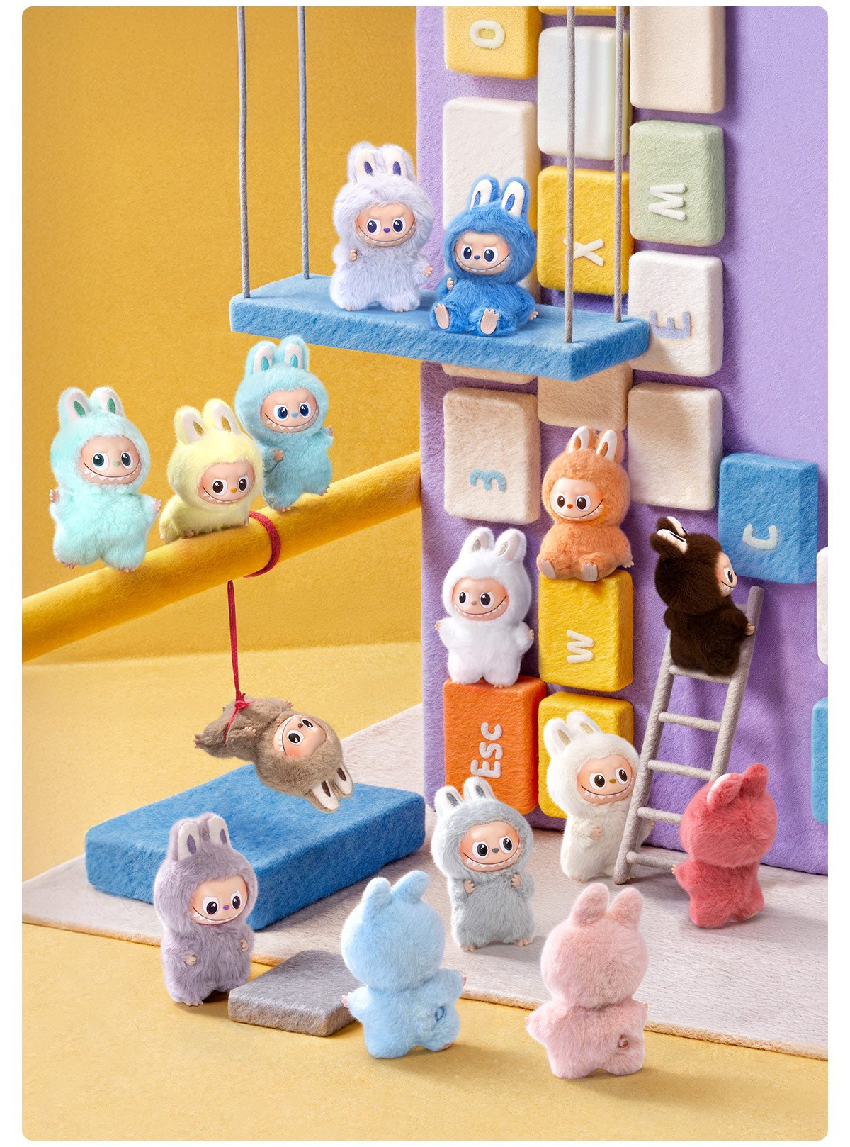 THE MONSTERS PIN FOR LOVE SERIES-Vinyl Plush Pendant Blind Box