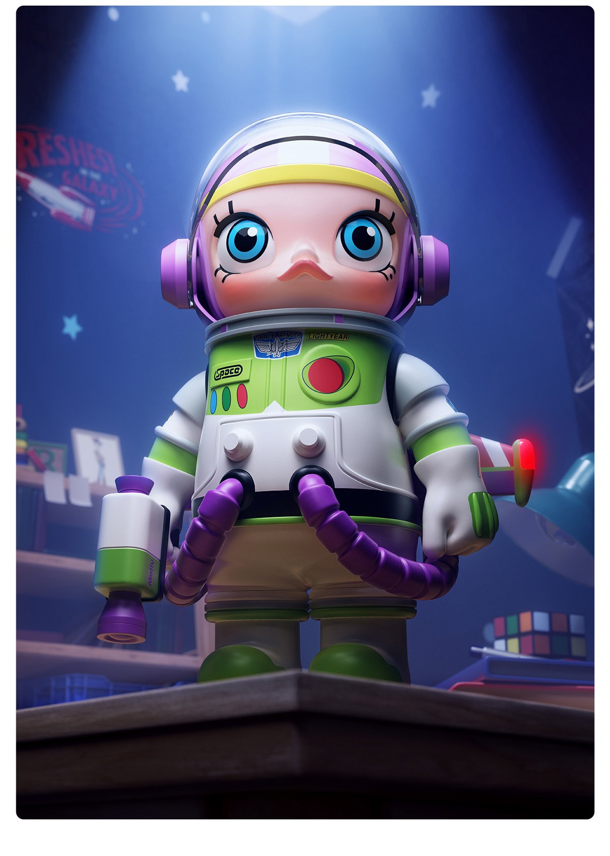 MEGA SPACE MOLLY 1000% BUZZ LIGHTYEAR | POP MART (Australia)