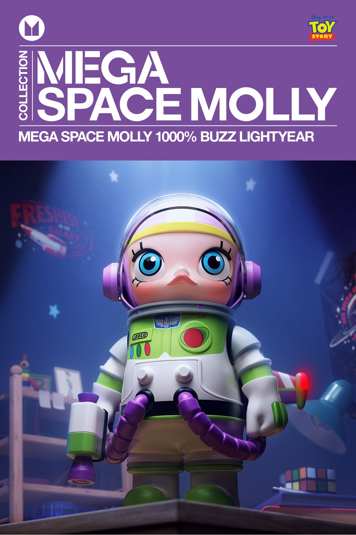MEGA SPACE MOLLY 1000% BUZZ LIGHTYEAR | POP MART (Australia)