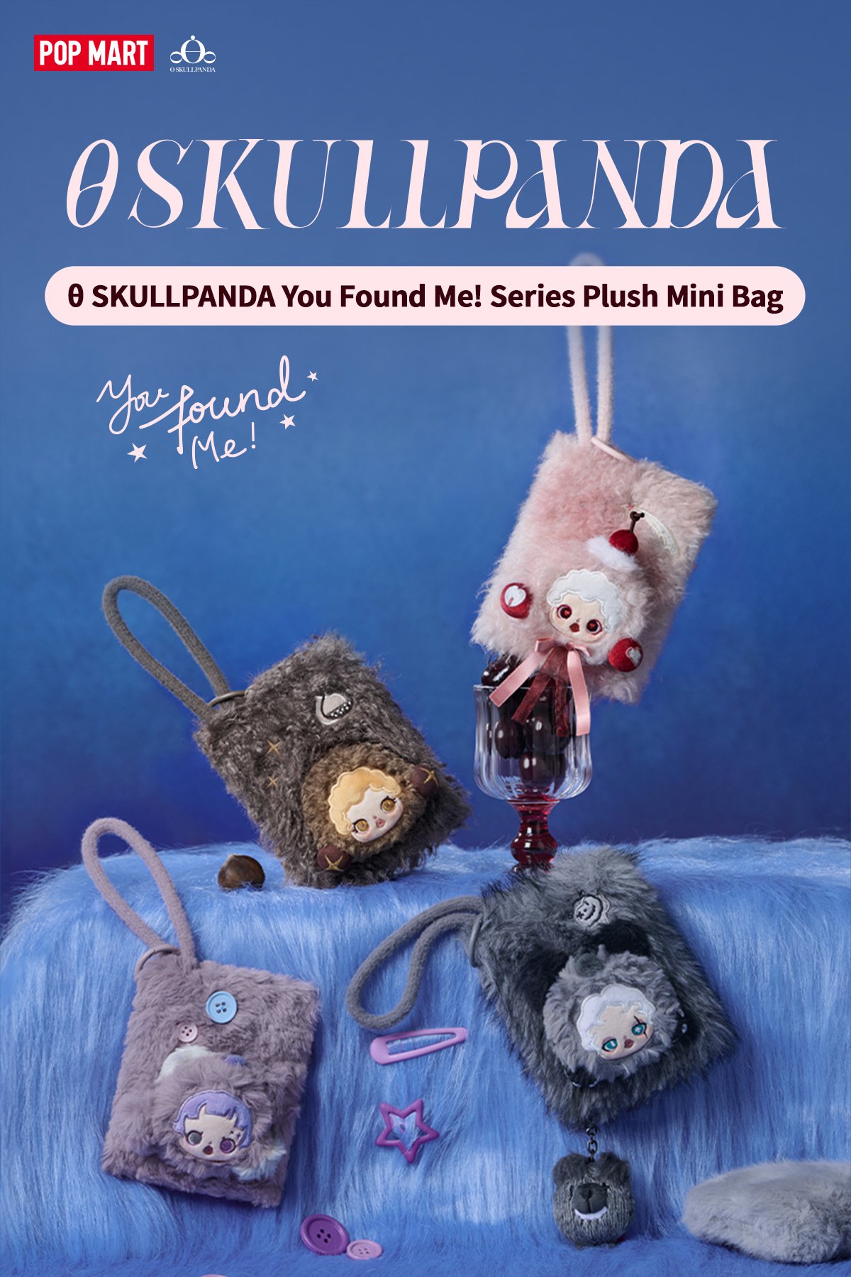 スカルパンダ マフィン スマホストラップ ミニバッグ ぬいぐるみまとめ売り SKULLPANDA You Found Me! シリーズ ミニバッグ | POP MART (Japan)