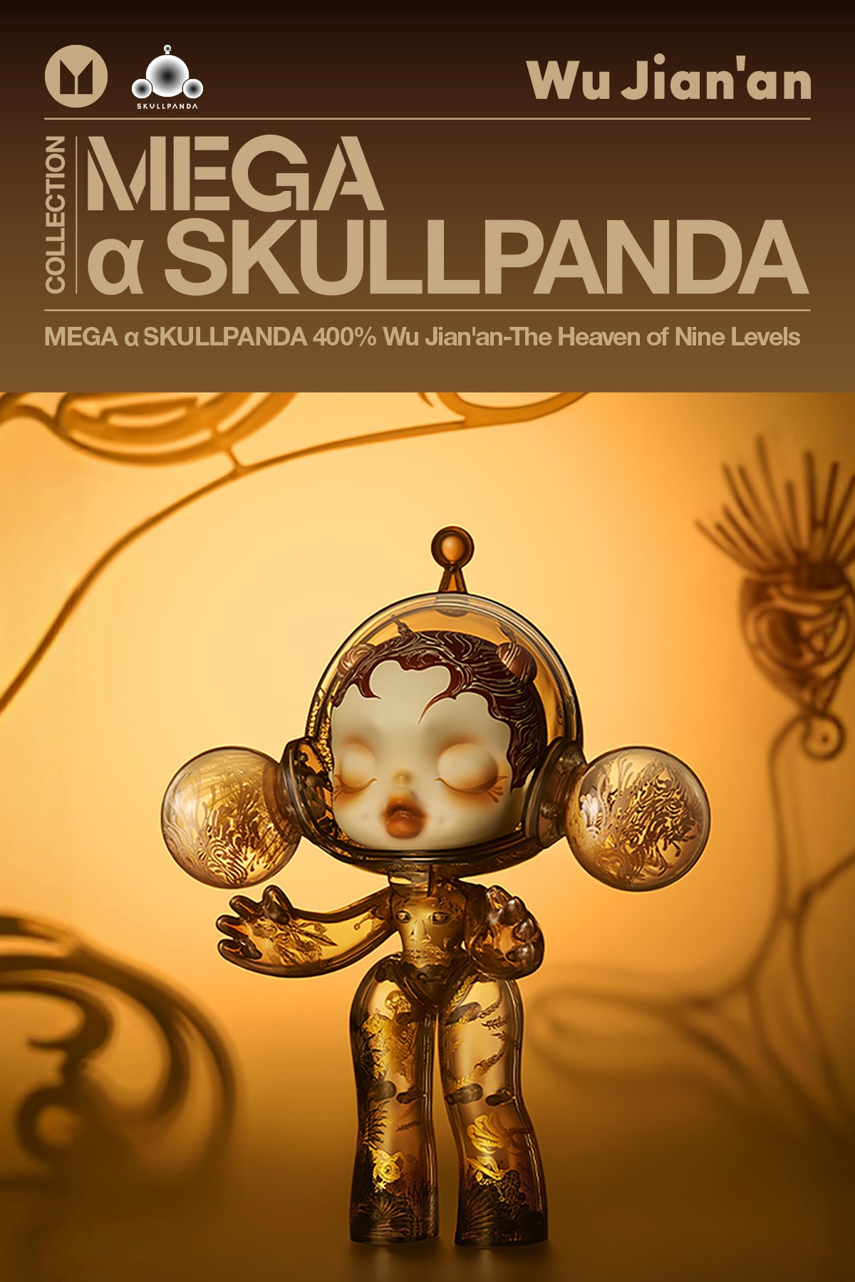 MEGA α SKULLPANDA 400% Wu Jian'an-The Heaven of Nine Levels | POP