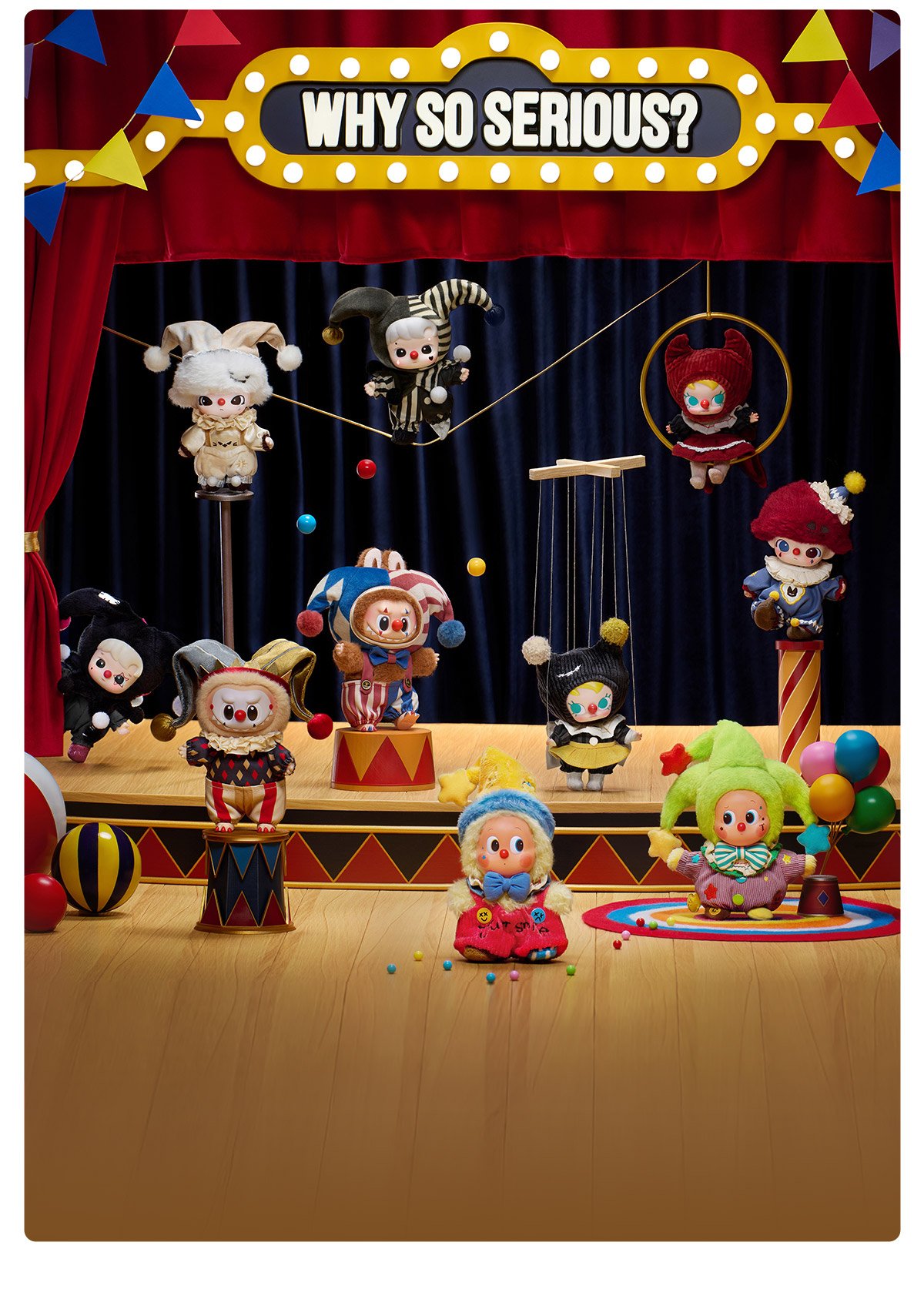 新品 ポップマート WHY SO SERIOUS シリーズ ぬいぐるみ アソート WHY SO SERIOUS シリーズ ぬいぐるみペンダント | ポップマート