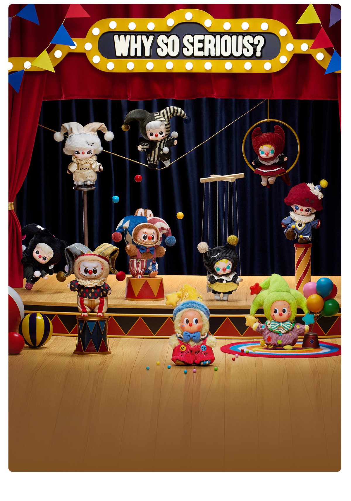 WHY SO SERIOUS シリーズ ぬいぐるみペンダント | ポップマート