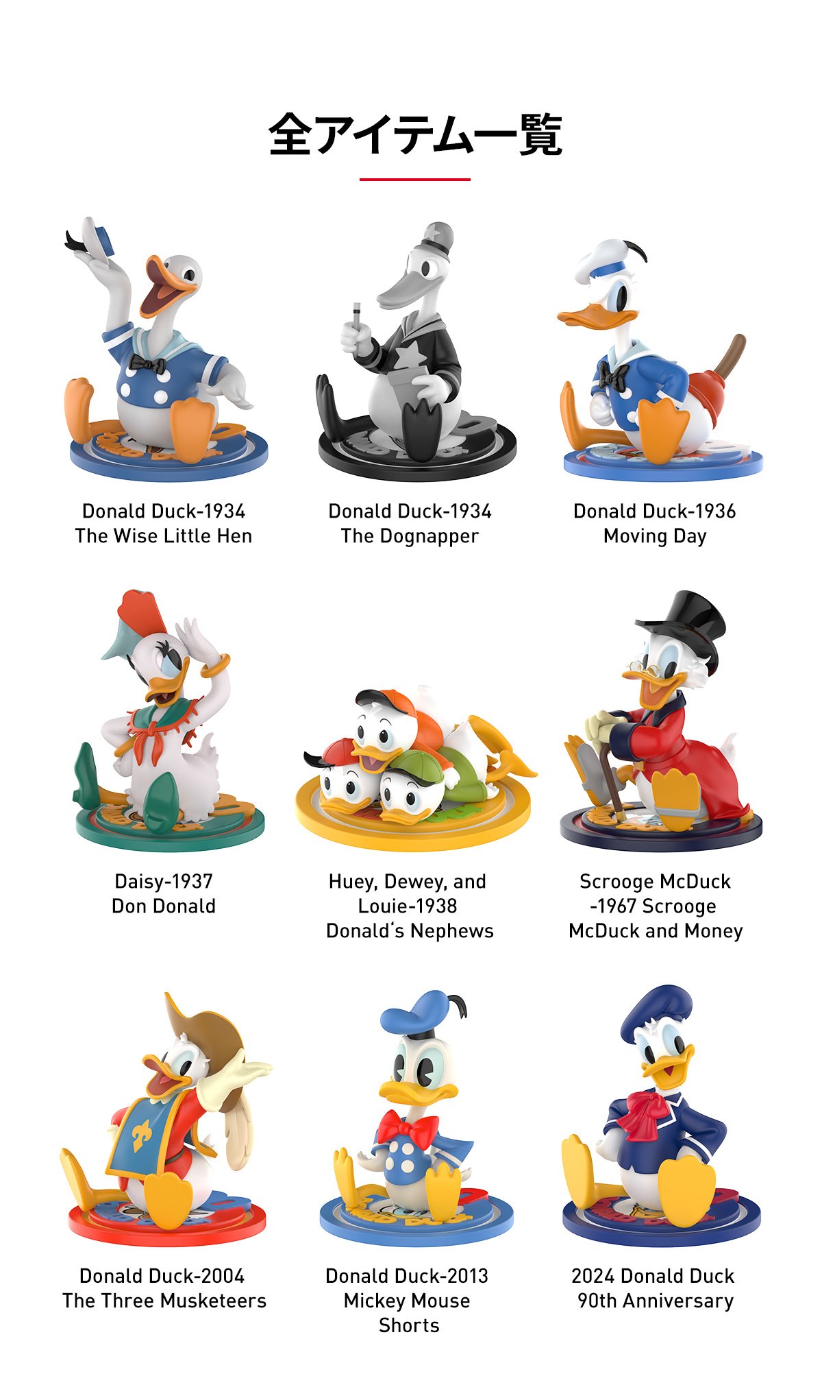 DISNEY Donald Duck 90th Anniversary シリーズ | ポップマート
