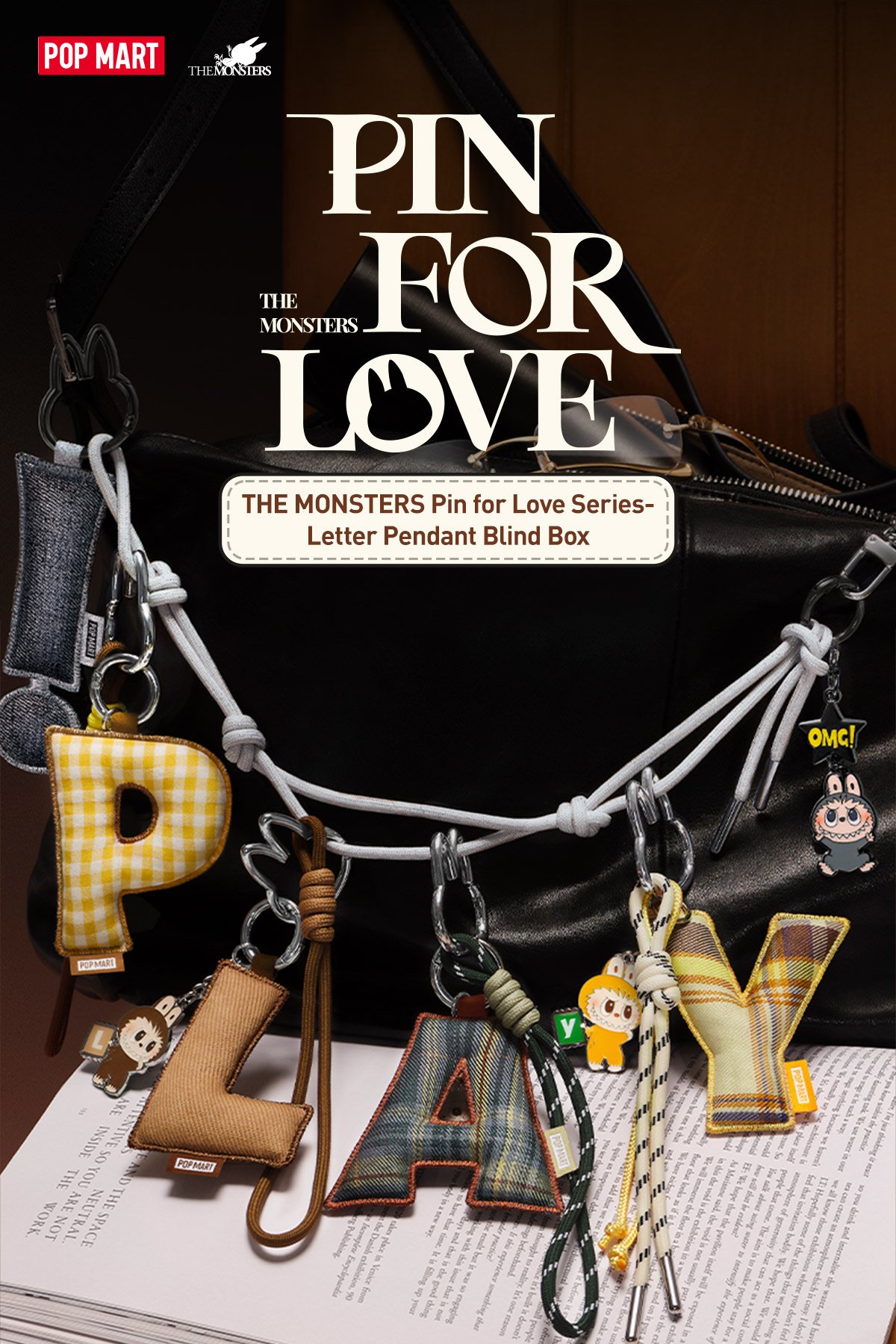 THE MONSTERS Pin for Love シリーズ アルファベットペンダント (A-M