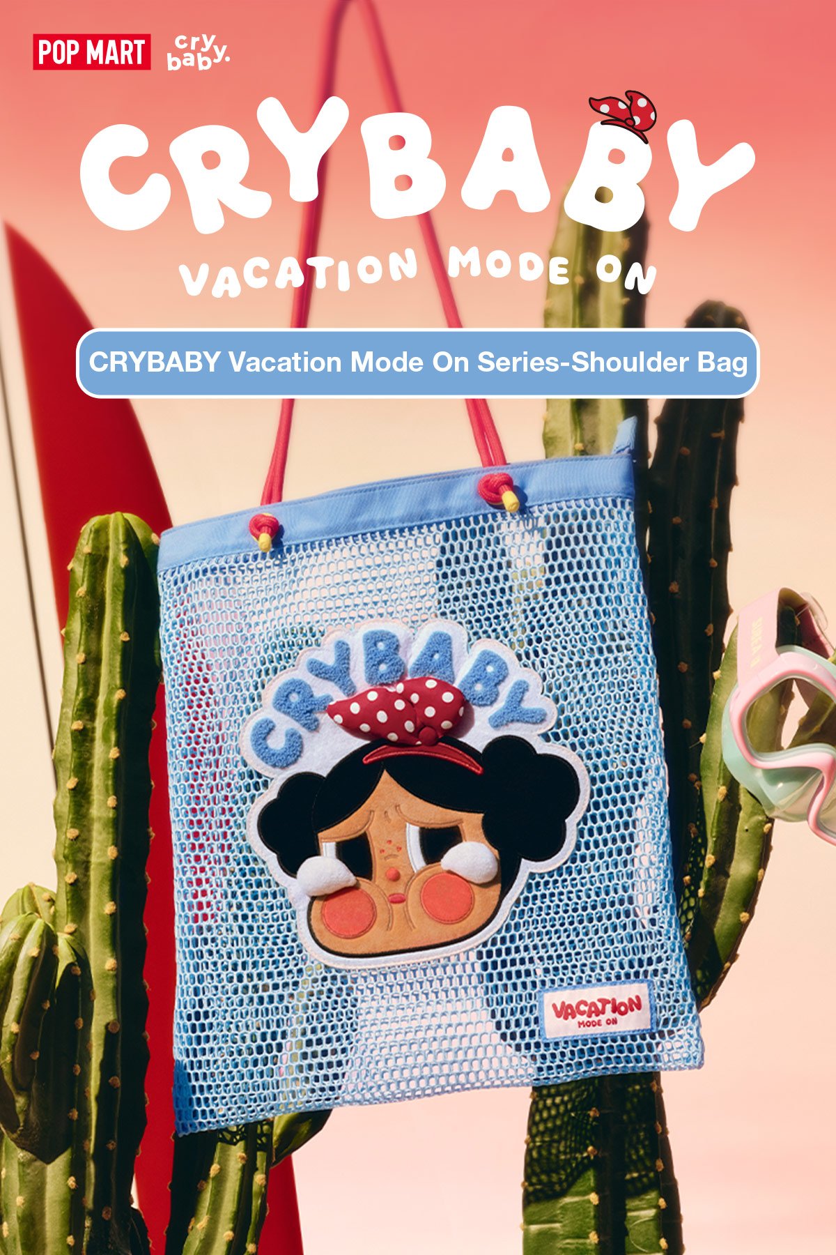 CRYBABY Vacation Mode On Series-Shoulder Bag | POP MART (Singapore)