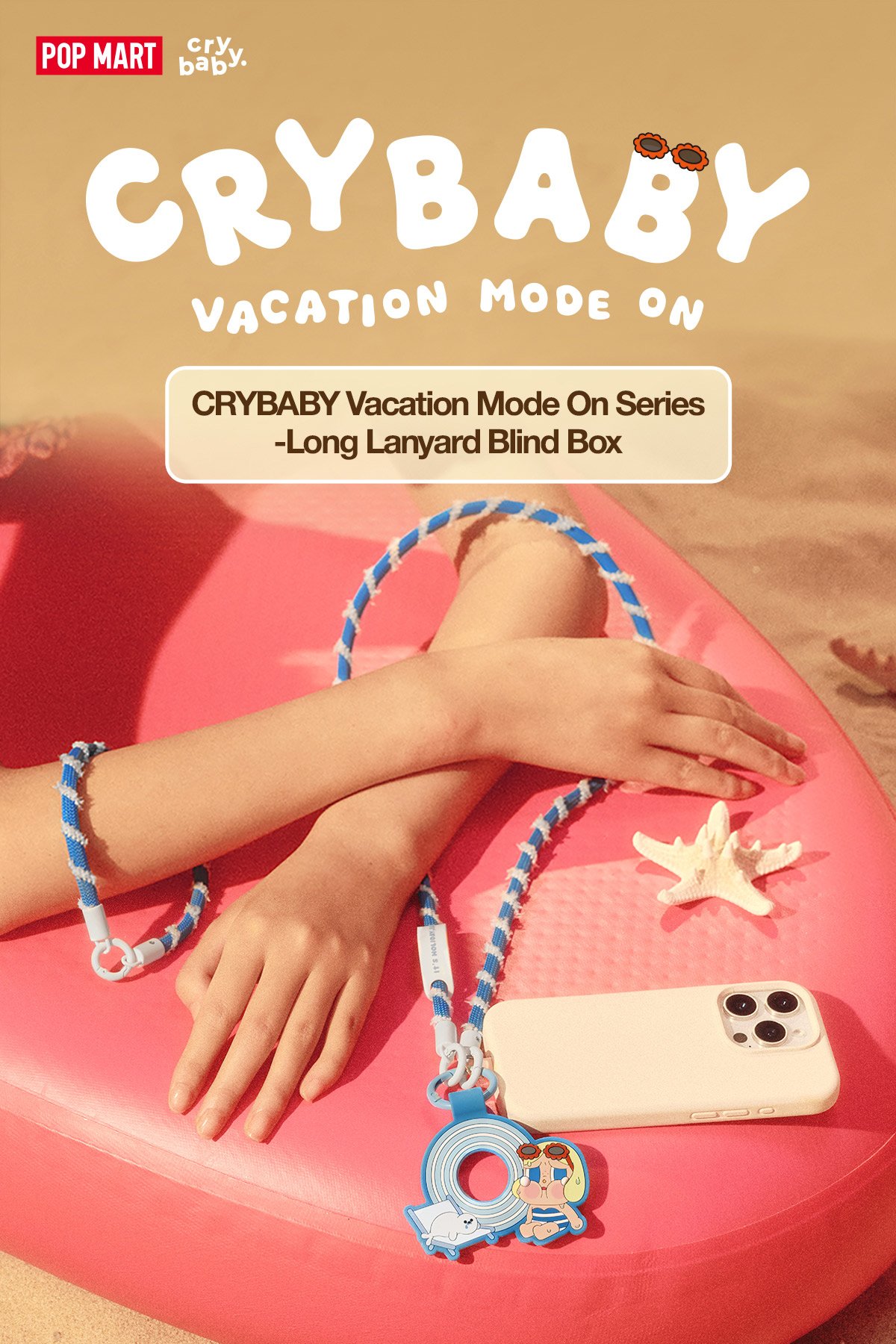 CRYBABY Vacation Mode On Series-Long Lanyard Blind Box | POP MART
