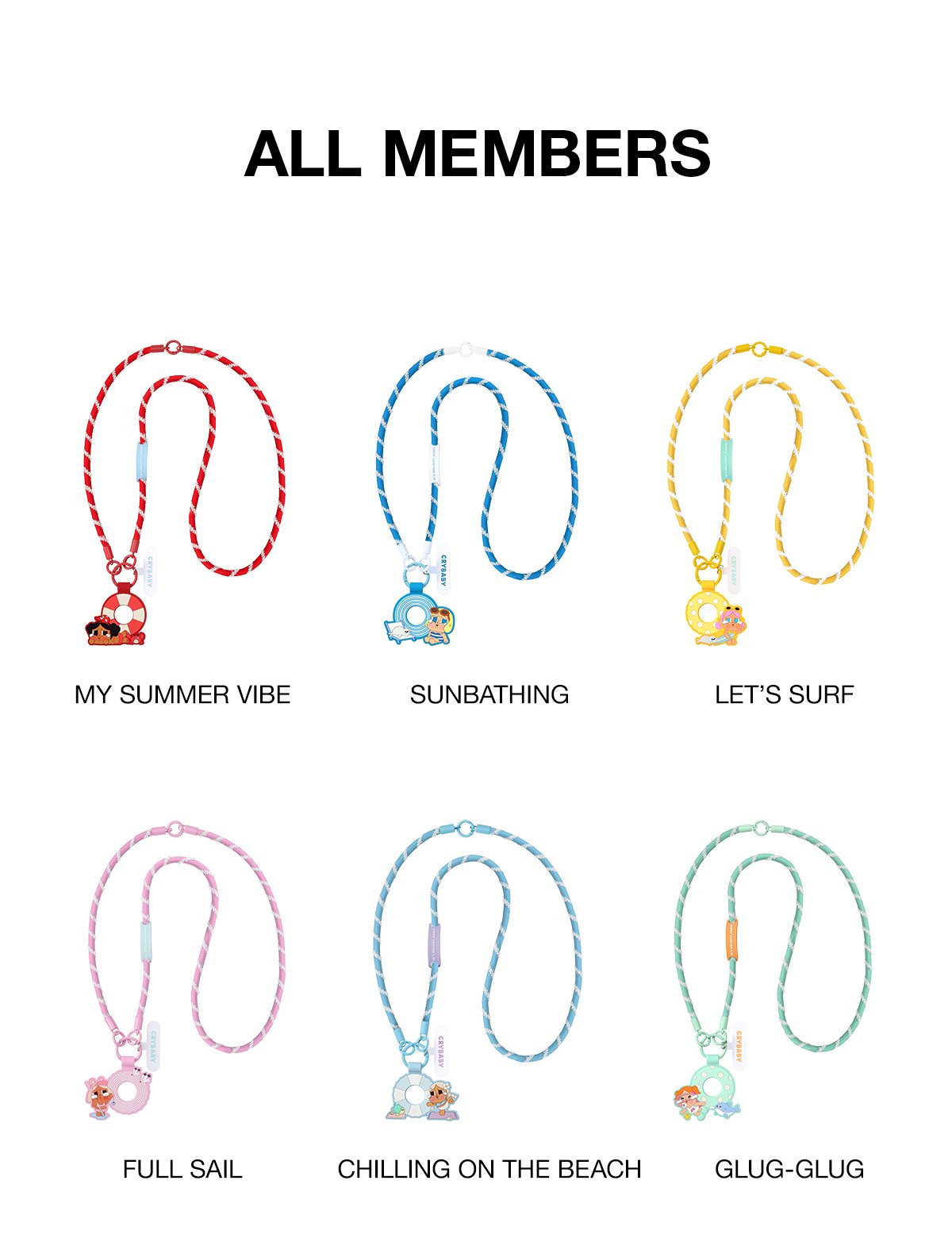 CRYBABY Vacation Mode On Series-Long Lanyard Blind Box | POP MART