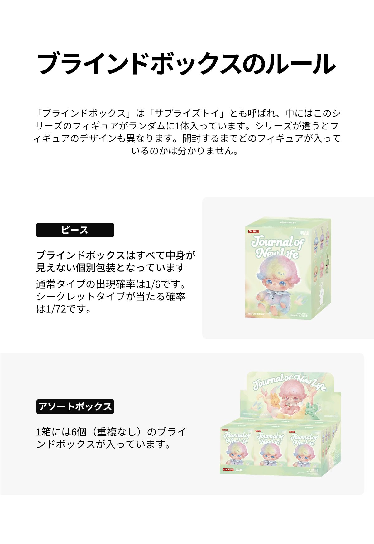 DIMOO Journal of New Lifeシリーズぬいぐるみペンダント | ポップマート