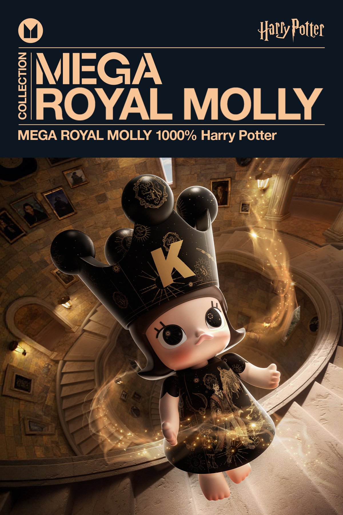 未開封　メガロイヤル モリー 1000% ハリー・ポッター　送料無料 MEGA ROYAL MOLLY 1000% Harry Potter | ポップマート