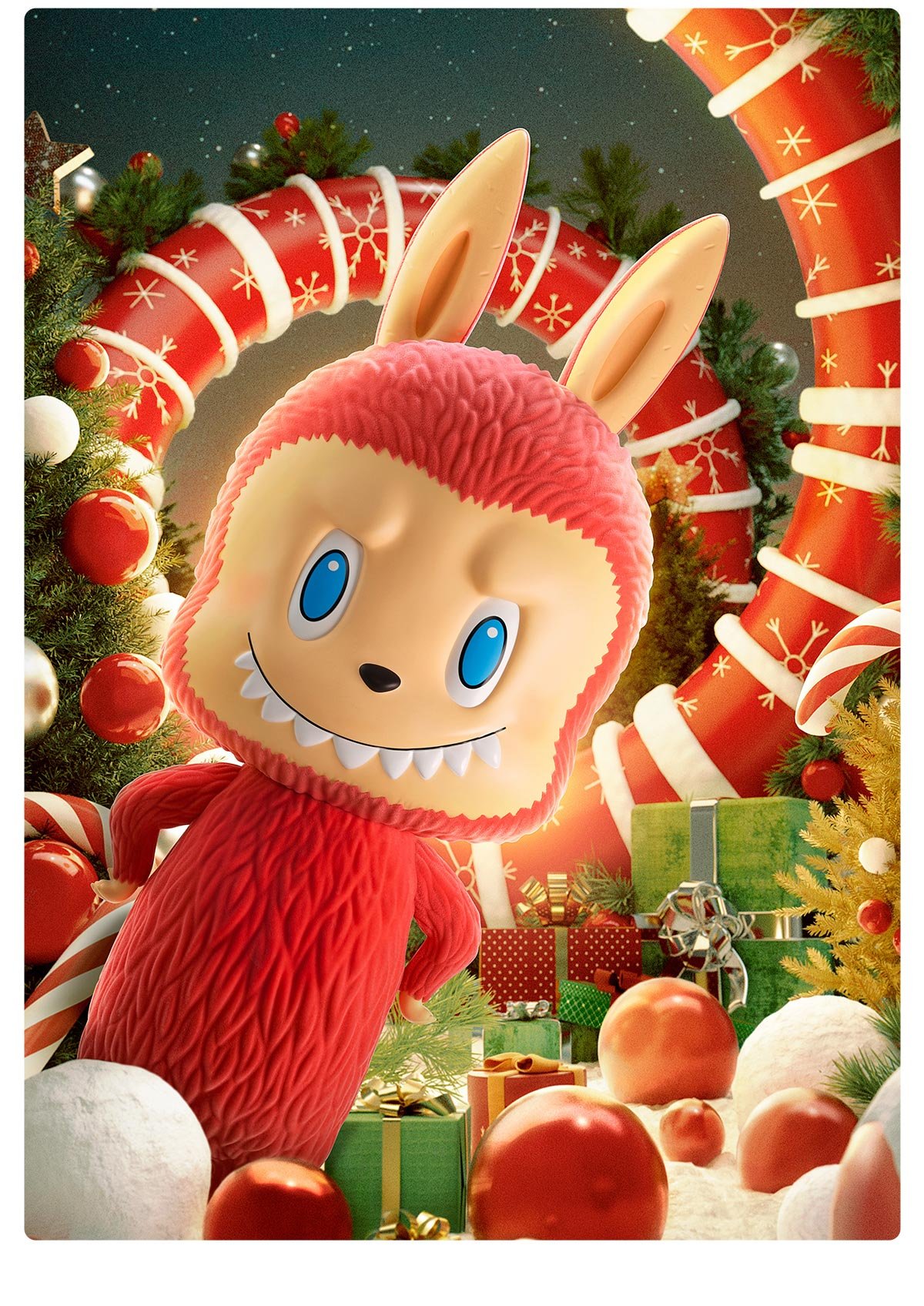 MEGA LABUBU TEC 1000% Winter Holiday | POP MART (Australia)